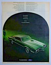 Original Magazine Print Ad 1970 Ford Thunderbird