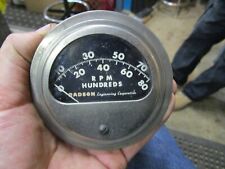 Very Nice Vintage Radson 8000 Rpm Rat Hot Rod Tachometer 3 Dash Mount