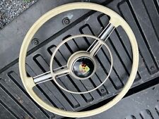 356 Porsche Steering Wheel 356a Pre-a Original Complete Full Horn Ring Button