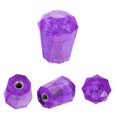 Jdm 60mm Purple Diamond Crystal Bubble Shift Knob Manual Gear Shifter Universal