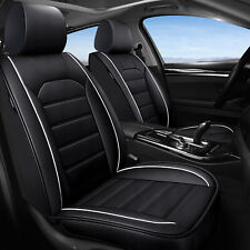 For Honda Pilot Leather Car Seat Covers 5-seat Frontrear Cushion Full Set Black