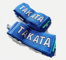 Takata 4 Point Camlock Racing Seat Belt Harnes Blue Universal Fast Delivery