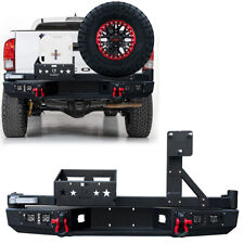 Fits 2005-2015 2nd Gen Tacoma Rear Bumper With Tire Carrier And Led Lights