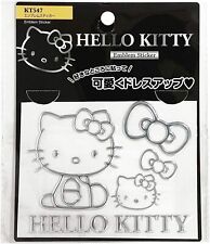 Hello Kitty Seiwa Silver Seal Character Car Emblem Sticker Kt547 New Japan Fs