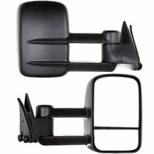 Manual Telescopic Towing Mirrors For 1988-98 Chevy C K Truck Side Mirrors Pair