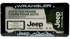 New Licensed Plastic License Plate Frame Cover Jeep Wrangler