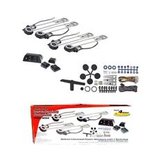 Universal 4 Door Electric Car Truck Power Window Conversion Kit Roll Up Switches