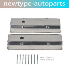 Fabricated Tall Valve Covers 14 Billet Rail For Sbc Chevy 350 383 400 1958-86