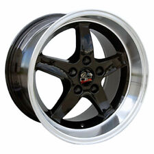 Black 17 Wheel Wmachd Lip - Fits Mustang Cobra R - Deep Dish Style - 17x10.5