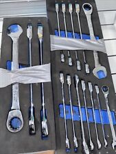 Cornwell 15pc 120-tooth Metric Ratcheting Combination Wrench Set 8-19212224mm