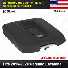 Fits 2015-2020 Cadillac Escalade Center Console Lid Armrest Vinyl Cover Black