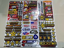 6x Rockstar Energy Racing Stickers Motocross Enduro Aufkleber Bike Metal Mulisha