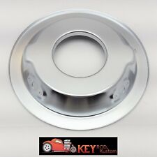 14 Chrome Steel Air Cleaner Recessed Base Chevy Ford Sbc Bbc Holley Edelbrock