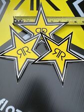 3 7authentic Rockstar Energy Drink Stickers Decal Sign Logo Moto Racing