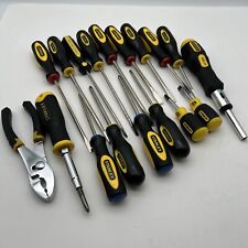 Lot Of 18 Stanley Tools Flat Slotted Phillips Screwdriver Ratcheting Screw