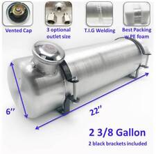 2 38 Gallon 6 X 22 14npt Outlet End Fill Spun Aluminum Gas Tank Fuel Tank