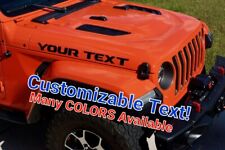 Custom Jeep Wrangler Gladiator Rubicon Mojave Hood Decal Vinyl Graphic