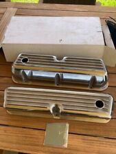 Aluminum For 62-85 Ford Sb 289-302-351w 5.0 Tall Valve Covers Finned Polished