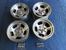 Set Of Us Mag Style 15x8 15x7 Vintage Slot Mags Chevy 6 Lug C10 2 Wd Truck