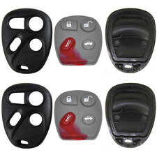 Remote Keyless Fob Case Shell Pad 4 Buttons Compatible With Gm 2 Pack