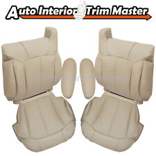 For 00-2002 Chevy Tahoe Suburban 1500 Front Leather Seat Cover Armrest Cover Tan