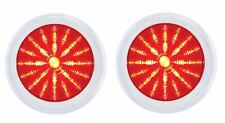 United Pacific 41 Led Tail Light Set With Chrome Bezels 1950 Pontiac Chieftain