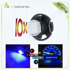 10x Ultra Blue T4.7 Neo Wedge Led For Ac Climate Heater Control Light Bulbs