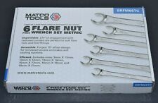 New Matco 6pc 9 - 21mm Metric Double End Flare Nut Flank Drive Line Wrench Set