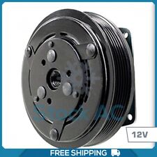 New Ac Compressor Clutch Assembly Fits York Models - 6 Groove 12v 1 Wire