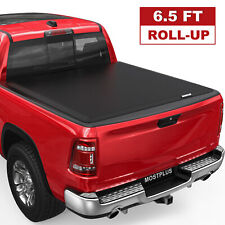 6.4ft6.5ft Roll Up Soft Truck Bed Tonneau Cover For 2002-2022 Dodge Ram 1500