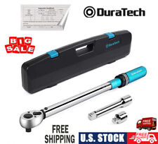 Duratech 12 Inch Torque Wrench Set Drive Click Torque Wrenches Set Storage Case