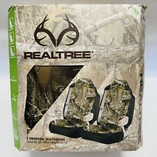 Realtree Edge Camouflage 2 Pack Universal Seat Covers Quick Install New