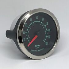 Marshall Scx 60s Muscle 3-38 In Dash Tachometer Stainless Bezel 6951ss