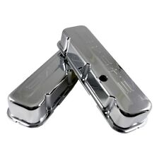1965-95 Big Block Chevy 454 Logo Chrome Stamped Steel Tall Valve Covers Bbc