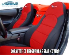 Chevy Corvette C5 Coverking Neosupreme Custom Fit Seat Covers With C5 Logo 97-04