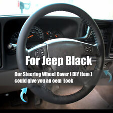 15 Steering Wheel Cover Genuine Leather For Jeep New 