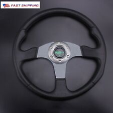 Gray Universal 6 Bolt Aluminum 13 340mm Racing Drifting Sport Steering Wheel