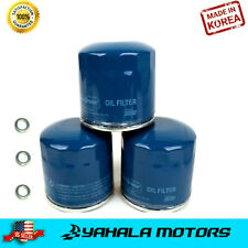 3-pcs Engine Oil Filter For Honda Acura Wwashers 