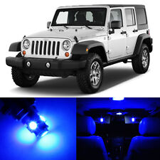 8 X Blue Led Interior Light Package For 2007 - 2018 Jeep Wrangler Pry Tool