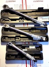 14 38 12 Drive Click Type Torque Wrench Snap Socket Set
