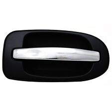 Door Handle Rear Outer Black Chrome Driver Side For Buick Chevy Olds Pontiac