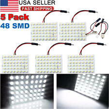 5 Pack 5050 48-smd Led Panel Dome Light Auto Car Interior Reading Interior Lamp