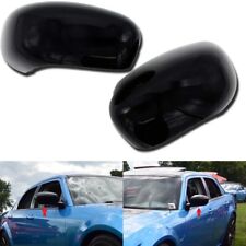 Fit 2005-2010 Chrysler 300c 2006-2010 Dodge Charger Gloss Black Mirror Covers
