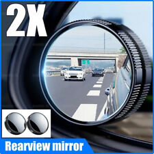 2 X Blind Spot Mirror Convex 360 Wide Angle Suction Cup Adjustable For Car Suv