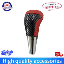 Red W Carbon Fiber Gear Shift Knob For Toyota Tacoma 4runner Sequoia Tundra Trd