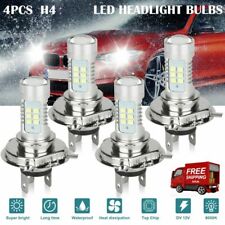 4x H4 9003 Hb2 Led Headlight Bulbs Conversion Kit High Low Beam Replace Halogen