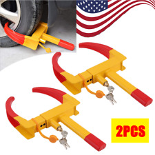2x Wheel Tire Boot Lock Clamp Claw For Car Truck Trailer Anti Theft Adjustable