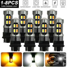 3157 3156 Switchback Led Turn Signal Light Bulbs Drl 4157na 3457a White Amber