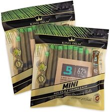King Palm Mini Natural Prerolled Palm Leafs 2 Packs Of 25 Each 50rolls