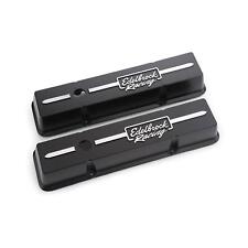 Edelbrock 41633 Racing Series Valve Cover Set Small Block Fits Chevy
